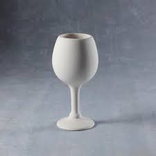 Each piece is hand built, hand glazed + minimal with great texture + feel in the hand. Ceramic Bisque Wine Glass Case Of 6