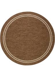 Runder Teppich Fur Den Innen Und Aussenbereich Braun Outdoor Teppich Teppich Ideen Teppich