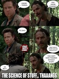 Eugene And Rick On Thangs Walking Dead Funny Walking Dead Funny Meme The Walking Dead Tv