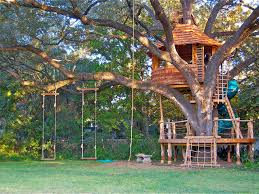 I knew i might move the zip line in the future, so i chose a more temporary technique to attach the cable. Treehouse Designers Guide Azzanarts Hgtv