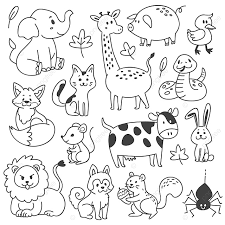 Maybe you would like to learn more about one of these? Gambar Contoh Haiwan Ilustrasi Doodle Coretan Coretan Haiwan Haiwan Png Dan Vektor Untuk Muat Turun Percuma