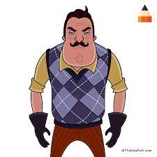 This listing is for a digital copy of the graphic shown and will be sent to you in an instant download. How To Draw Game Characters Hello Neighbor Hello Neighbor Game Coloring Pages