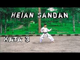 These are the basic forms for the first rank (orange belt) at maddocks martial arts Heian Sandan Kata 3 Karate World Youtube