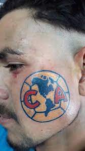 He began his collaboration with the. Dedicated Footie Fan Gets Favourite Team Club America Badge Tattooed On His Face