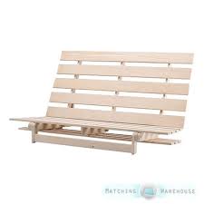 Wooden Futon Base Frame 1 Seater Single And 2 3 Str Double Ikea Grankulla Size Ikea Futon Futon Living Room Leather Futon
