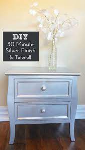 Diy Silver Spray Paint Furniture Finish Painted Furniture Ideas Silver Furniture Furniture Diy Furniture Finishes