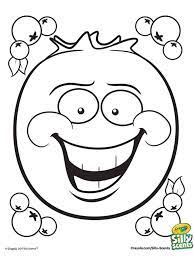 Your kids will increase their vocabulary by learning about different anima. Silly Scents Blueberry Coloring Page Crayola Com