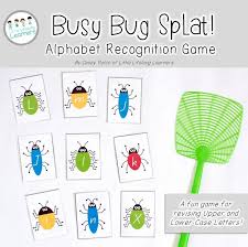 Busy Bug Splat Alphabet Recognition Game For Upper Case And Lower Case Letters Sit Your Lit Alphabet Recognition Letter Recognition Games Lower Case Letters