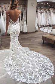 Vintage Mermaid Spaghetti Straps Lace Boho Wedding Dress With Appliques Sw245 Lace Applique Wedding Dress Boho Wedding Dress Lace Lace Mermaid Wedding Dress