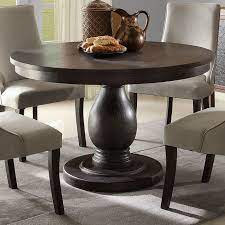 Ivory wood round dining table for 4 (41.7 in. Traditional Does Not Need To Mean Old And Stuffy Take The Gracefully Turned Pedestal Bas Round Pedestal Dining Round Dining Table Sets Round Dining Room Table