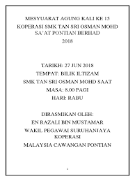 Bekas menteri besar kedah, tan sri osman aroff menyifatkan rekod pemerintahan almarhum tuanku abdul halim muadzam shah sangat dinamik. Mesyuarat Agung Kali Ke 15