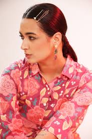 Autumn Bloom Muslin Silk White Co-ord Set