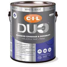 It can be used for stippling and applying sand paints. Cil Duo Exterior Satin White Base 3 7 L 96504 The Home Depot Canada