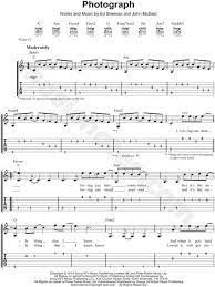 Ed Sheeran Photograph Guitar Tab In C Major Download Print Easy Guitar Guitar Tabs Guitar Songs For Beginners
