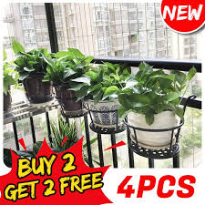 Our products can accommodate a range of different materials and sizes to work with any project. Hanging Planters Basket Railing Planter 4pcs Hanging Flower Basket Outside Plant Stand Over Deck Rail Planters For Balcony Easy Assembly Metal Black Wish