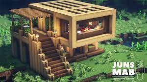 This house is suitable for anyone who want to start a new survival adventure. Minecraft How To Build A Wooden House Easy Survival House Tutorial 123 Video Dailymotion