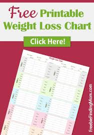 Free Printable Weight Loss Chart From Freebie Finding Mom