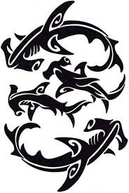 Black And White Hammerhead Shark Tattoo Hummer Head Family Tribal Shark Tribal Shark Tattoos Animal Tattoos