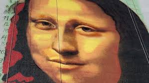 Dennis Alan is live! Painting worlds largest Mona Lisa