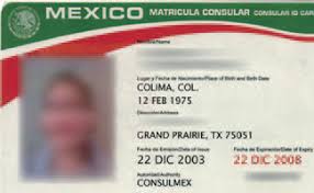 Mexico does not authenticate documents used to obtain the id against computerized data files in mexico. Matricula Consular