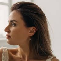 Erika Long White Earrings (Серебро 925) — Kuki