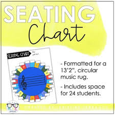 Music Room Seating Chart Template
