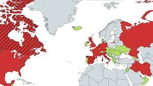 For essential travel, have mandatory quarantines to avoid spreading the virus. Map Of The High Risk Travel List 43 Countries Removed Five New Ones Added