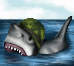 Quint ( robert shaw ) keeps an m1 garand aboard his boat and is seen using it during the shark's night attack. Opinion Jaws Embodies Anxiety Of Vietnam War The Daily Illini