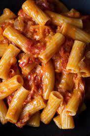 Spicy Rigatoni Recipe From Cooking With Cocktail Rings Inspired By Carbone Nyc Pasta Recipe Rigatoni Recipes Spicy Pasta Recipes Meatless Pasta Recipes