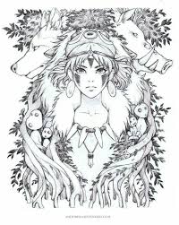 37 princess mononoke paintings ranked in order of popularity and relevancy. Anime Princess Mononoke Drawing Novocom Top