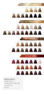 Discover Colour Touch By Wella Natural Hair Color Chart