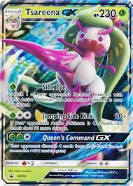 Also kind of intimidating and like you probably shouldn't be approached or something bad might happen. Tsareena Gx Pokemon Oversized Cards Pokemon Trollandtoad