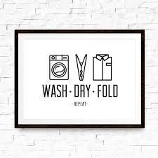 Wash Dry Fold Laundry Room Decor Laundry Room Printable Etsy Laundry Room Art Laundry Room Decor Laundry Room Signs