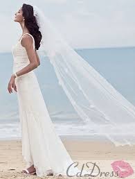 Beautiful Beach Wedding Dress And Wedding Veil Destination Wedding Dress Bridal Dresses Chiffon Wedding Dress
