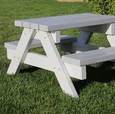 It S Amazing What You Can Do With Scrap Wood This 2x4 Picnic Bench Was So Fun To Make And Hopefully My Kids Kids Picnic Table Garden Picnic Bench Kids Picnic