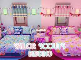 The Sims 4 Kawaii The Sims 4 Sailor Moon Sims 4 Bedroom Sims 4 Cc Furniture Sims 4 Beds