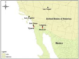 Rents in tijuana are around 1/3 of what a comparable house or apartment would cost in san diego. Location Of The Twin Cities Of Mexicali Calexico And Tijuana San Diego Download Scientific Diagram