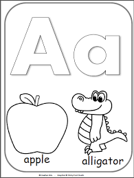 Letter A Alphabet Cards For Display Or Coloring Full Page Free Madebyteachers Alphabet Coloring Pages Alphabet Activities Preschool Alphabet Cards