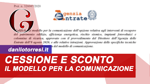 Modello Cessione Del Credito E Sconto In Fattura Come Funziona Superbonus Ecobonus Sismabonus 110 Danilo Torresi