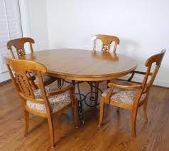 Furniture consignment and resale furniture my sister s attic. Ethan Allen 46 Table With 4 Pineapple Arm Chairs Gc5 Estate Services