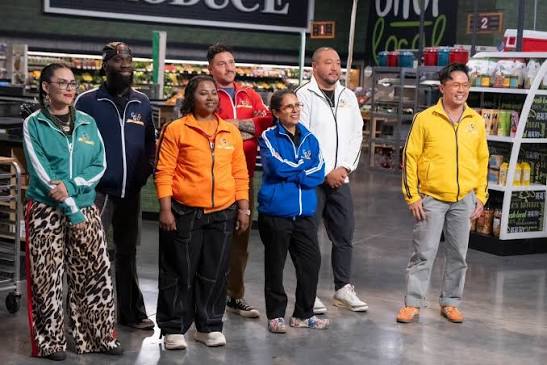 GroceryGames is heating up 🛒🔥 In week two, the chefs take on @GuyFieri's  toughest twists yet — from an unexpected Red Torch Special to a high-stakes  elimination where every pound counts! Don't