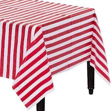 Red White Striped Table Cover Party City Striped Table Girls Birthday Party Themes Circus Party Supplies