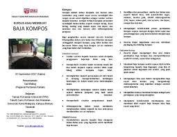 Cara penggunaan set baja hadiqah. 20170821095854pemplet Kursus Kompos 2017 Pdf