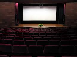 Movie Theater With Screen Sponsored Movie Theater Screen Ad Movie Theater Stock Photos Photo