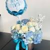 Send a beautiful pink flowers or blue flowers or any color you would like to celebrate the beautiful child. 3