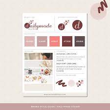 Our mega template pack has over 100(!!!) beautiful, free canva templates that you can personalize for your own brand. Brand Style Guide Canva Template Dailymode Studio