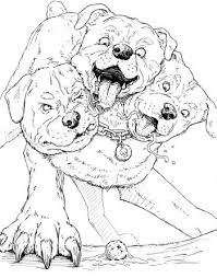 Cerberus coloring page from greek mythology category. Pin On Harry Potter