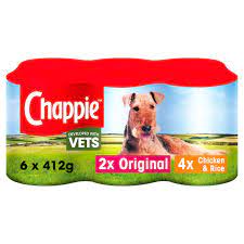 Chappie Adult Wet Dog Food Tins Favourites In Loaf 6 X 412g 6 X 412g At Fetch Co Uk The Online Pet Store