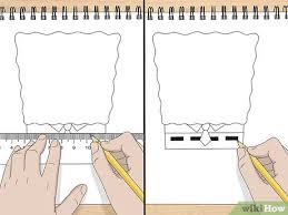 To the right of the square, draw a curved rectangle to create a three dimensional effect. How To Draw Spongebob Squarepants 14 Steps With Pictures