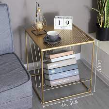 Openable book box fashion designer fake books home decorative books boxes luxury storage box coffee table book covers darinessme 5 out of 5 stars (3) $ 28.50. Nordic Iron Sofa Bedside Small Table With Magazine Book Storage Tray Home Bedroom Side Table Living Room Coffee Table Black Gold Coffee Tables Aliexpress